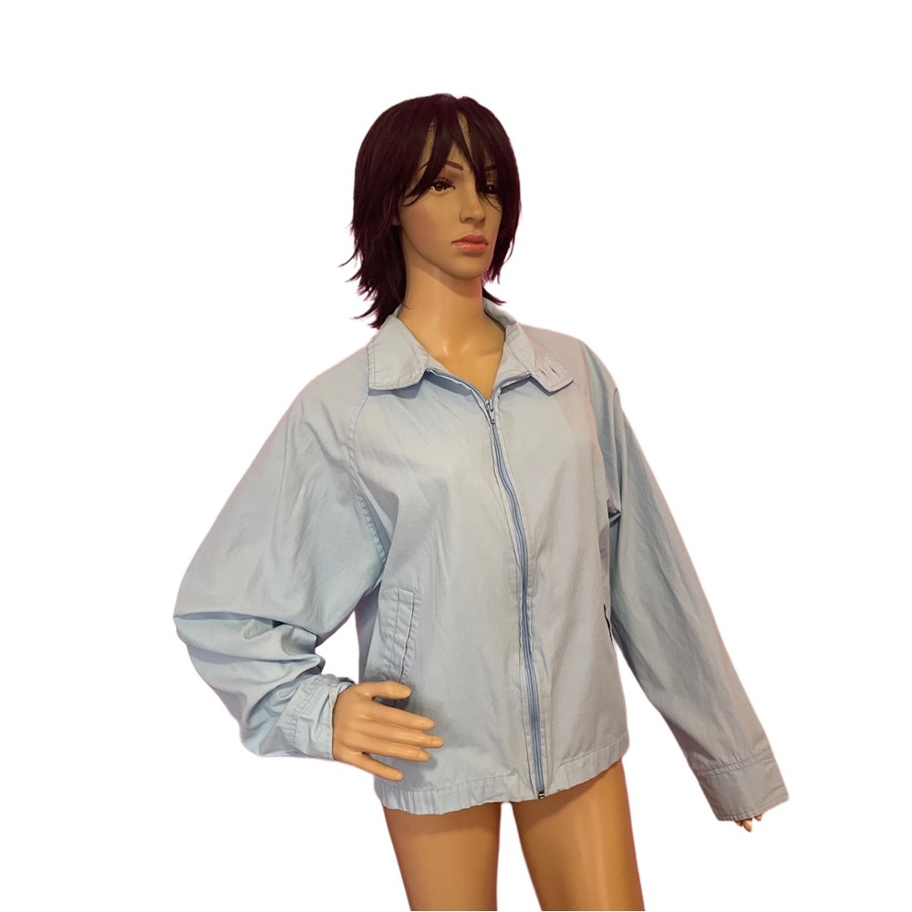 pastel zip jacket with collar